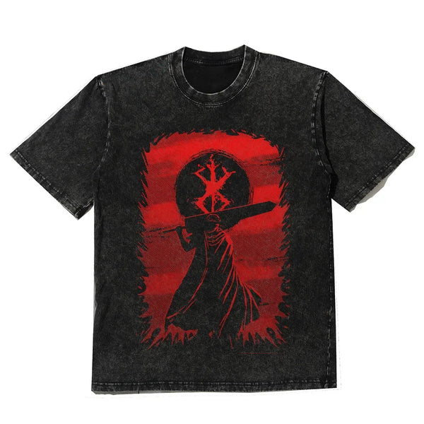 Retro Anime Graphic Oversized Tee
