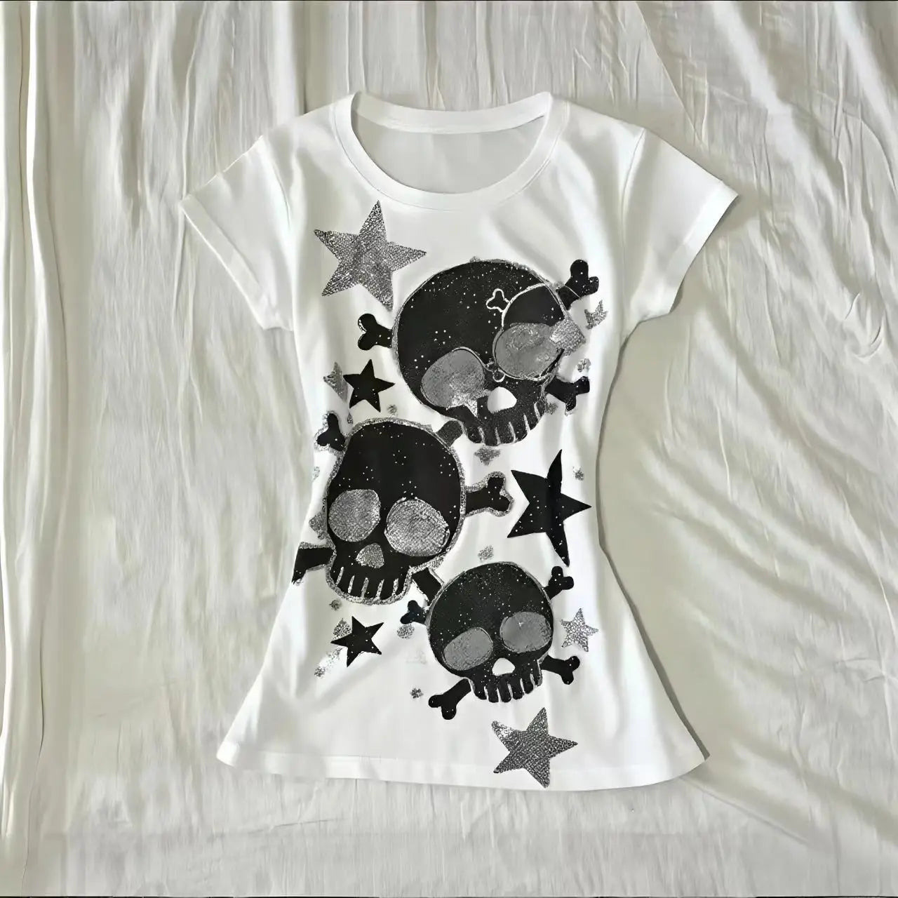 Skull Star Graphic Street Tee
