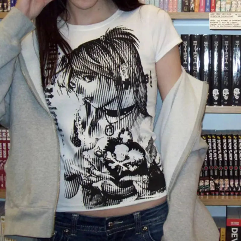 Urban Anime Street Crop Tee