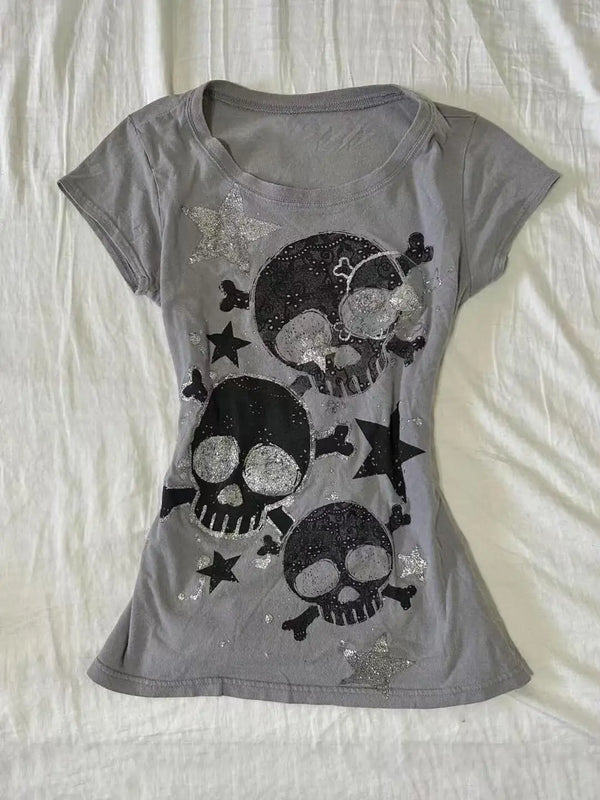 Skull Star Graphic Street Tee