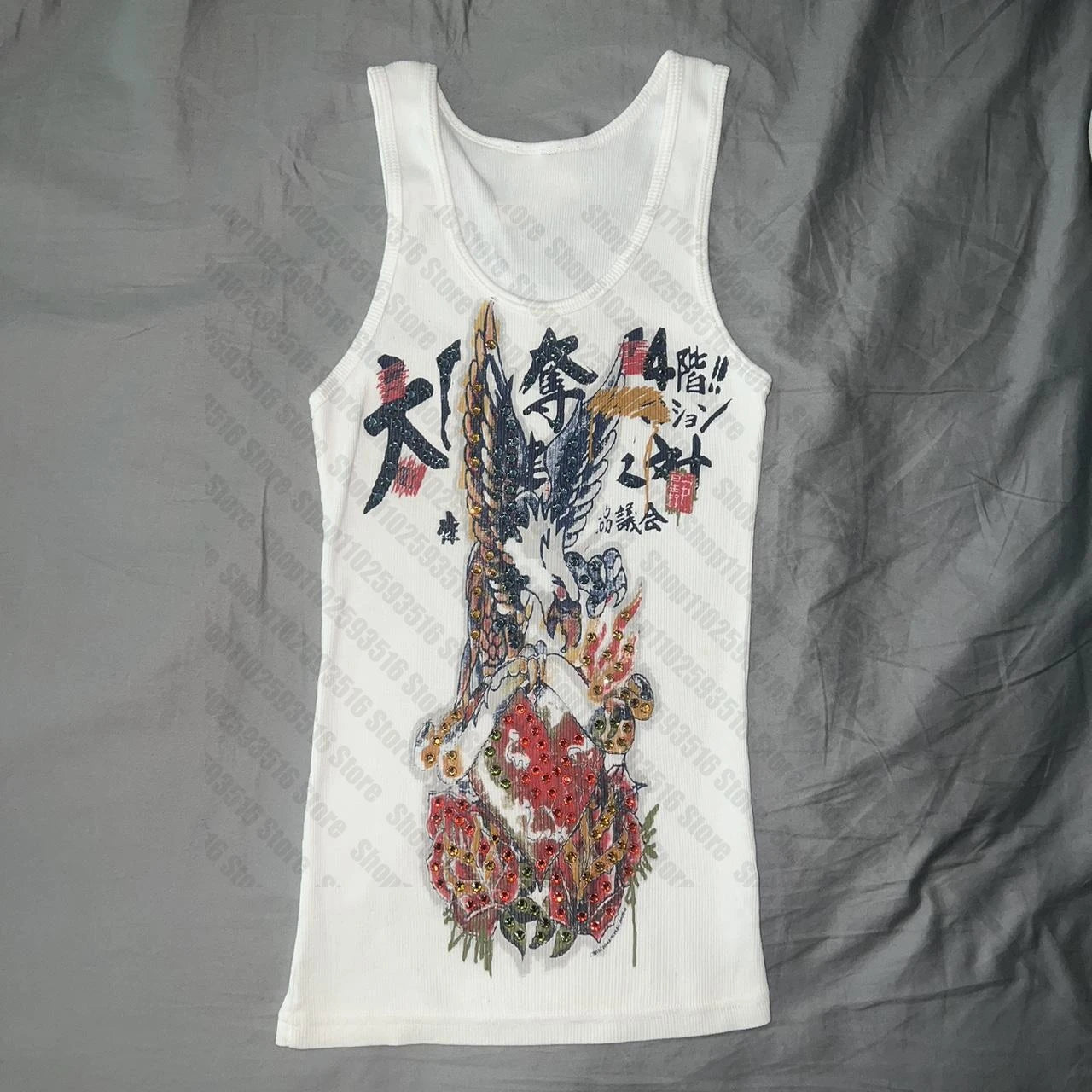 Vintage Anime Cartoon Crop Tank