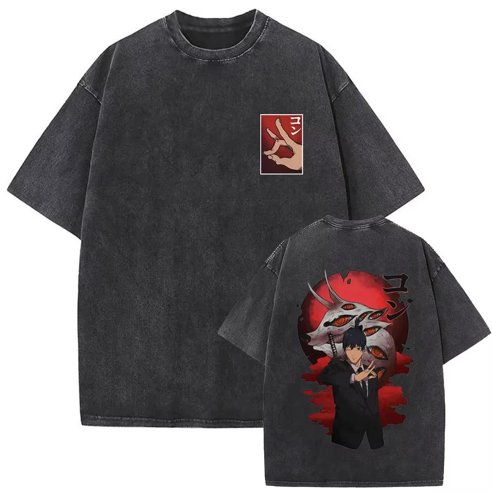 Retro Chainsaw Man Graphic Tee