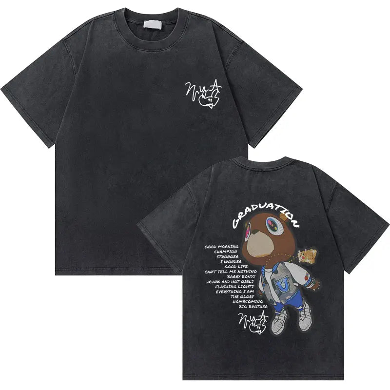 Washed Vintage Graduation Bear Tee