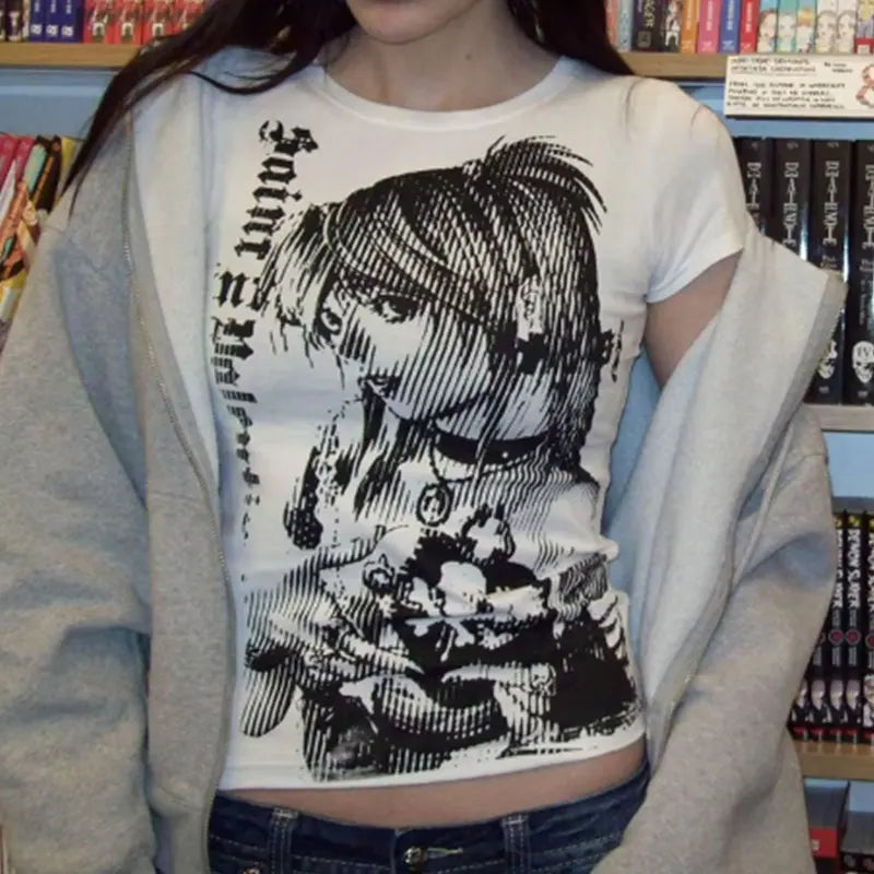 Urban Anime Street Crop Tee