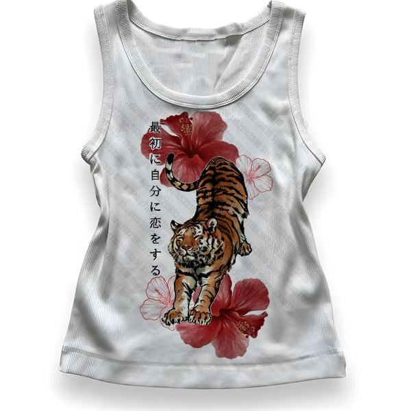 Vintage Anime Cartoon Crop Tank