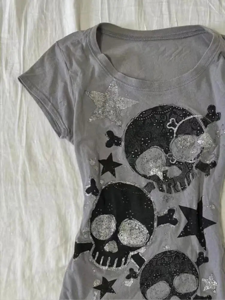 Skull Star Graphic Street Tee