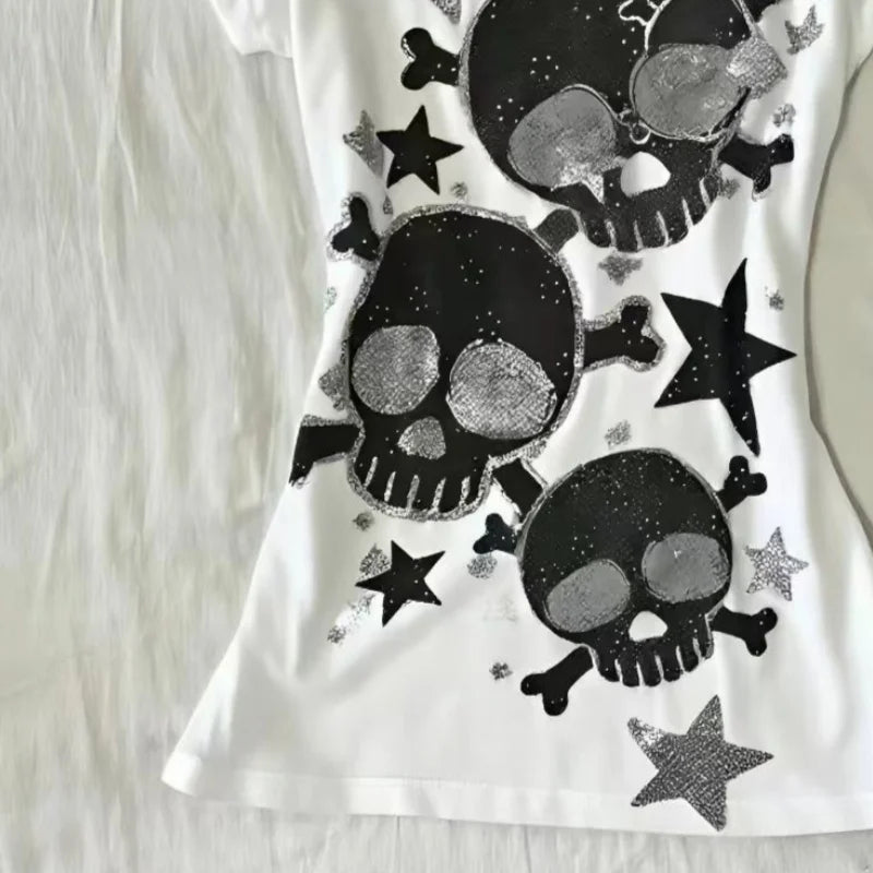 Skull Star Graphic Street Tee